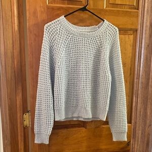 La Hearts Soft light blue Textured Knit Sweater